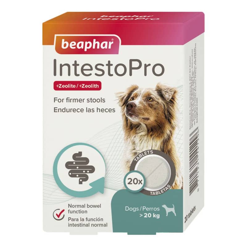 Beaphar IntestoPro Large Breed tabletes pret caureju lieliem suņiem N20